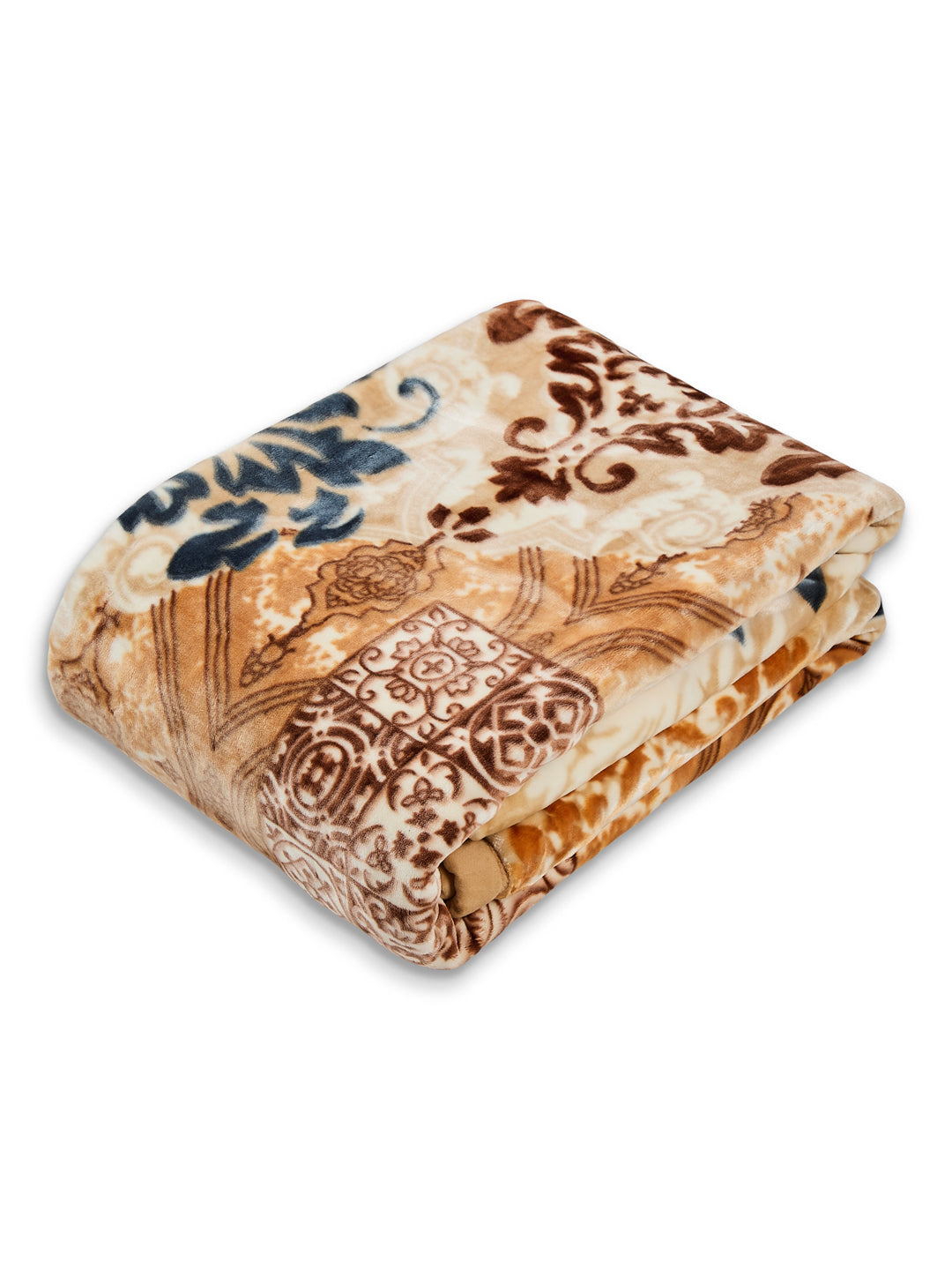 Printed Single Bed 2 Ply 850 GSM Blanket for Winter (Alaba), Weight 3 kg