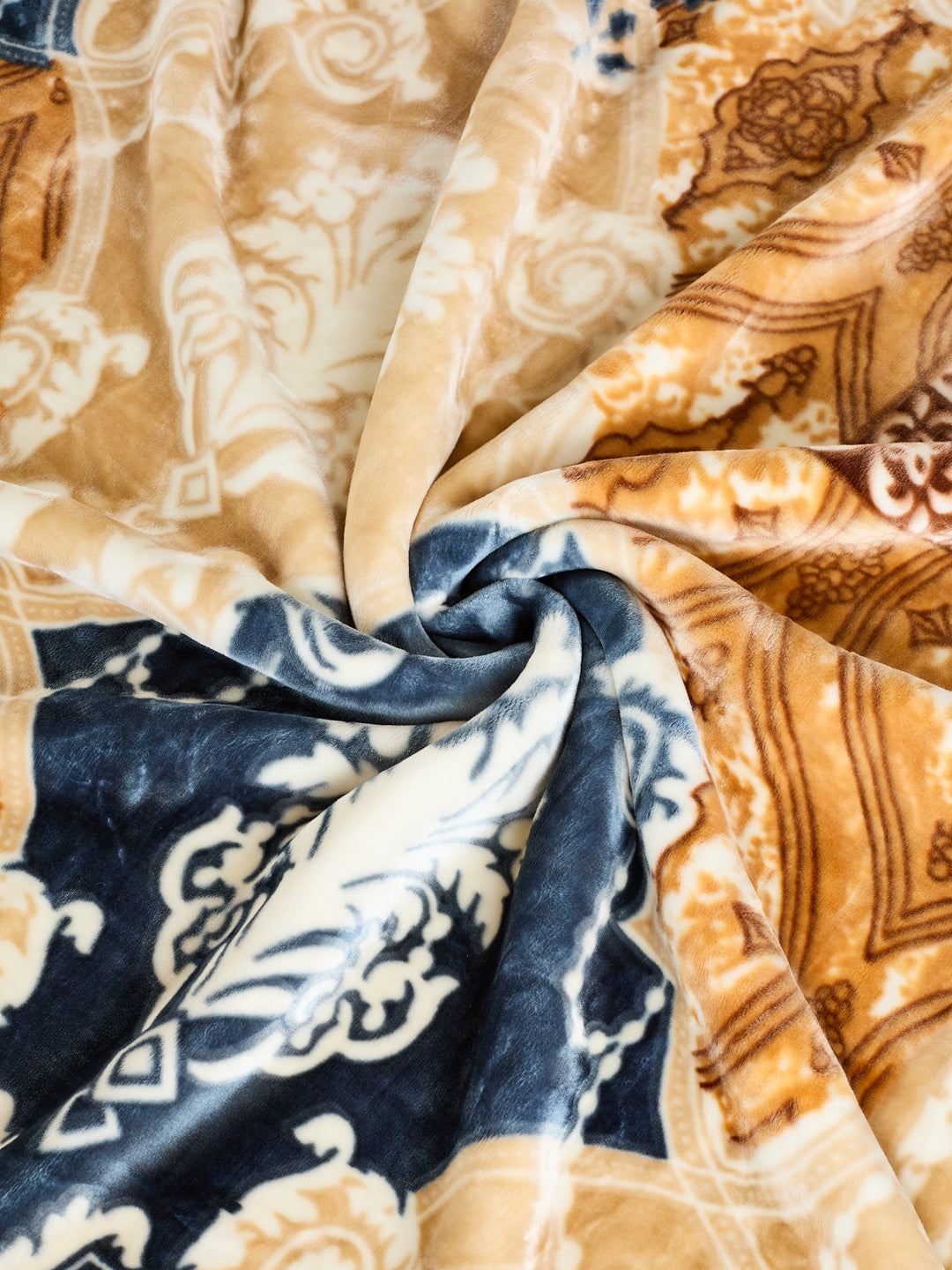 Printed Single Bed 2 Ply 850 GSM Blanket for Winter (Alaba), Weight 3 kg