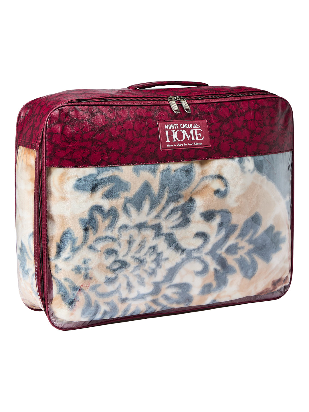 Printed Single Bed 2 Ply 850 GSM Blanket for Winter (Alaba), Weight 3 kg
