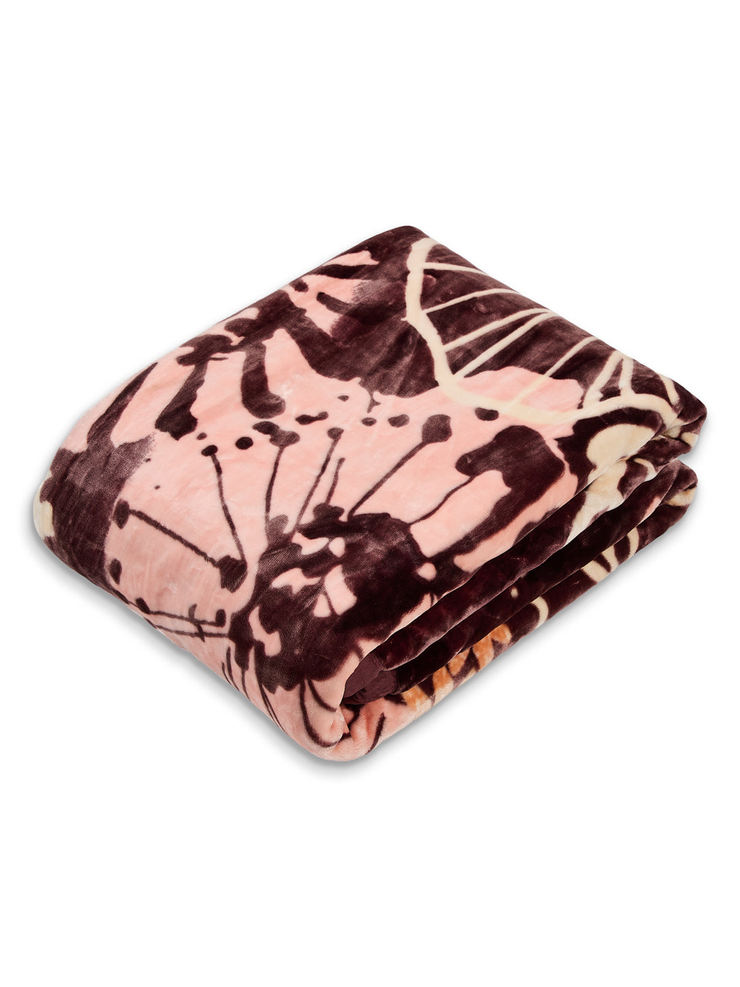 Printed Single Bed 2 Ply 850 GSM Blanket for Winter (Alaba), Weight 3 kg