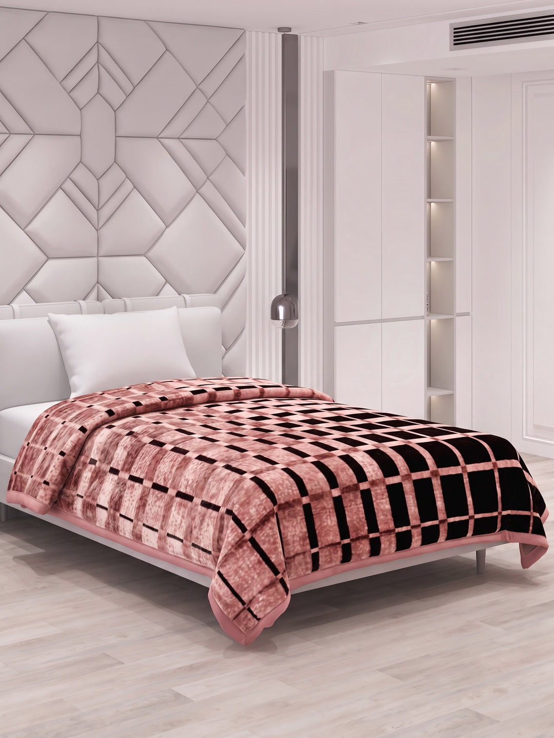 Printed Single Bed 2 Ply 850 GSM Blanket for Winter (Alaba), Weight 3 kg