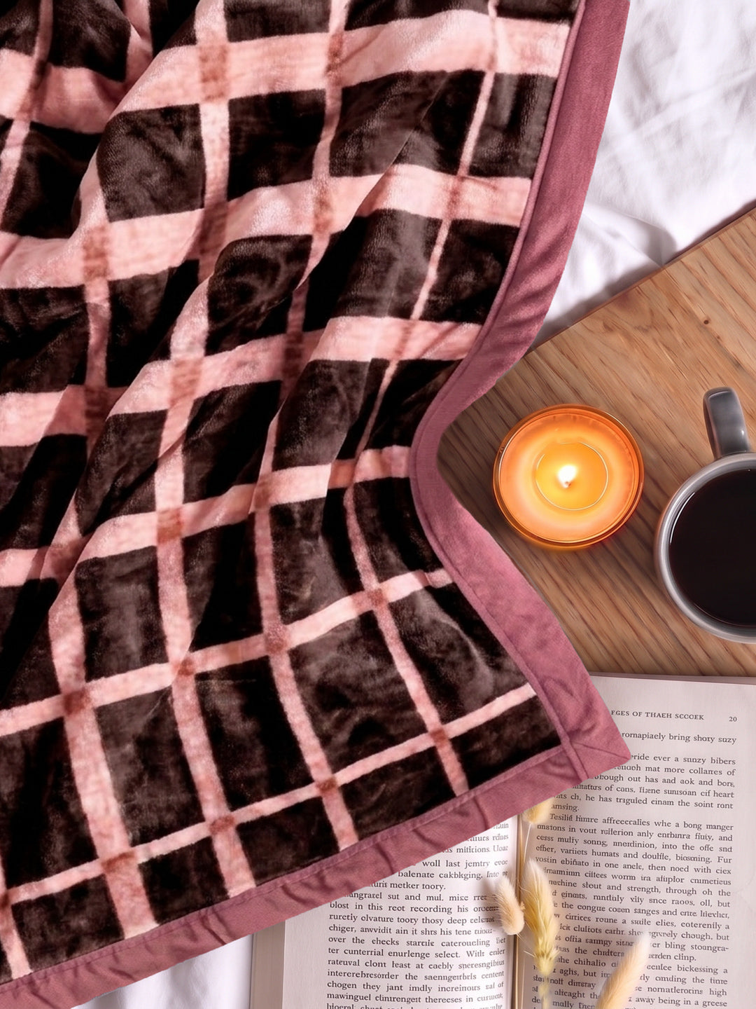 Printed Single Bed 2 Ply 850 GSM Blanket for Winter (Alaba), Weight 3 kg