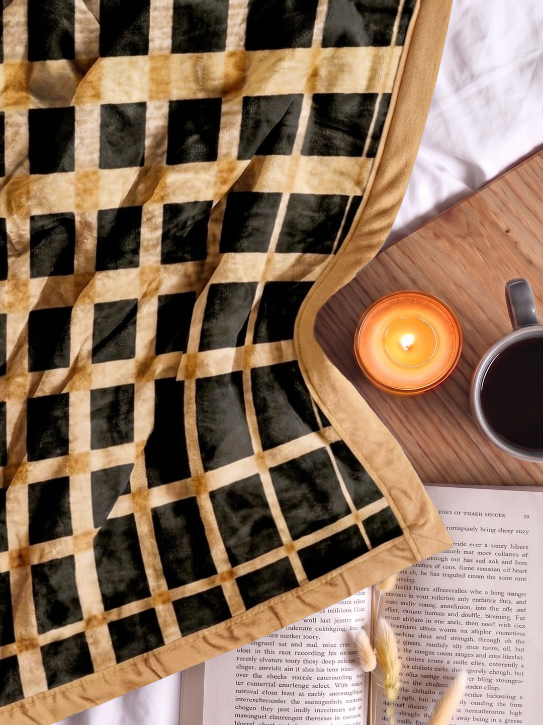 Printed Single Bed 2 Ply 850 GSM Blanket for Winter (Alaba), Weight 3 kg
