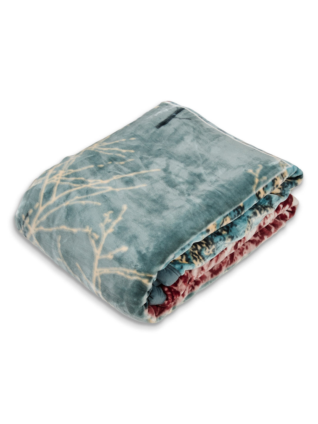 Printed Single Bed 2 Ply 850 GSM Blanket for Winter (Alaba), Weight 3 kg