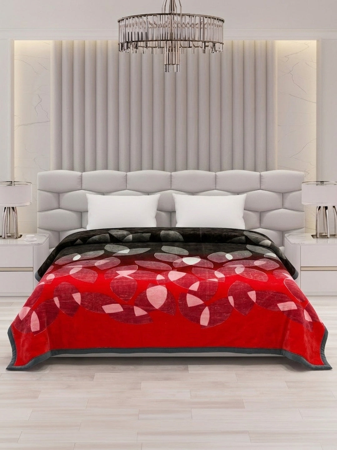 Printed Double Bed 2 Ply 800 GSM Blanket for Winter (Austin), Weight 4.2 kg