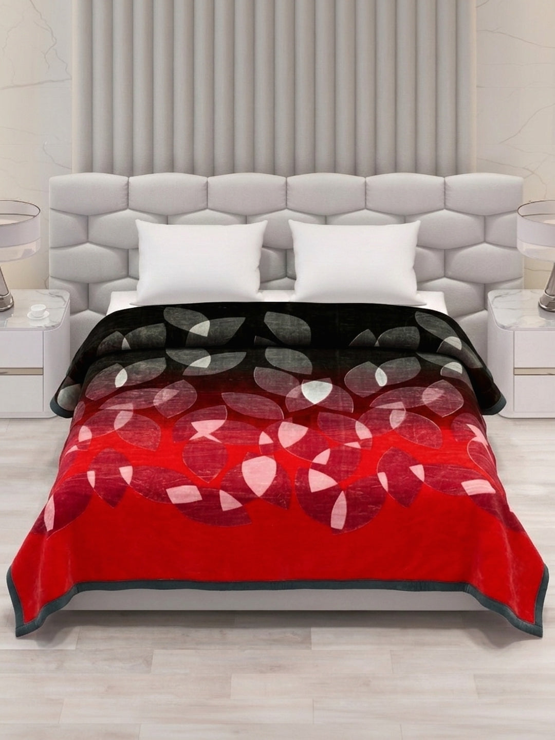 Printed Double Bed 2 Ply 800 GSM Blanket for Winter (Austin), Weight 4.2 kg
