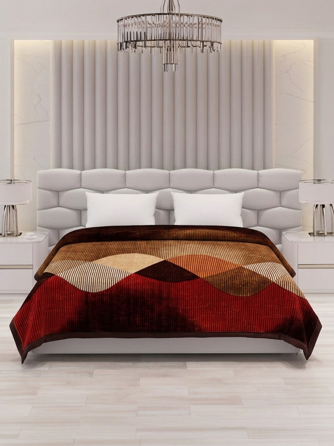 Printed Double Bed 2 Ply 800 GSM Blanket for Winter (Austin), Weight 4.2 kg
