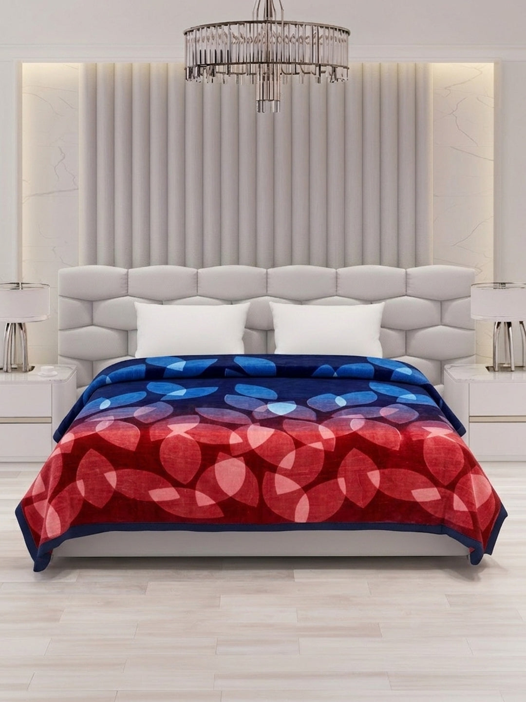 Printed Double Bed 2 Ply 800 GSM Blanket for Winter (Austin), Weight 4.2 kg