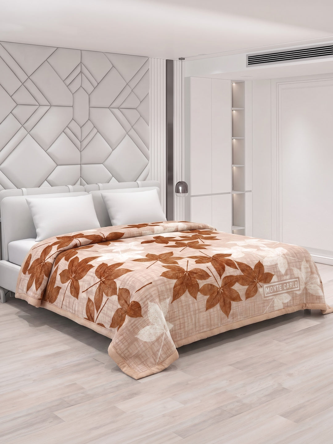 Printed Double Bed 3 Ply 550 GSM Blanket for Winter (Casino Royale), Weight 3 kg