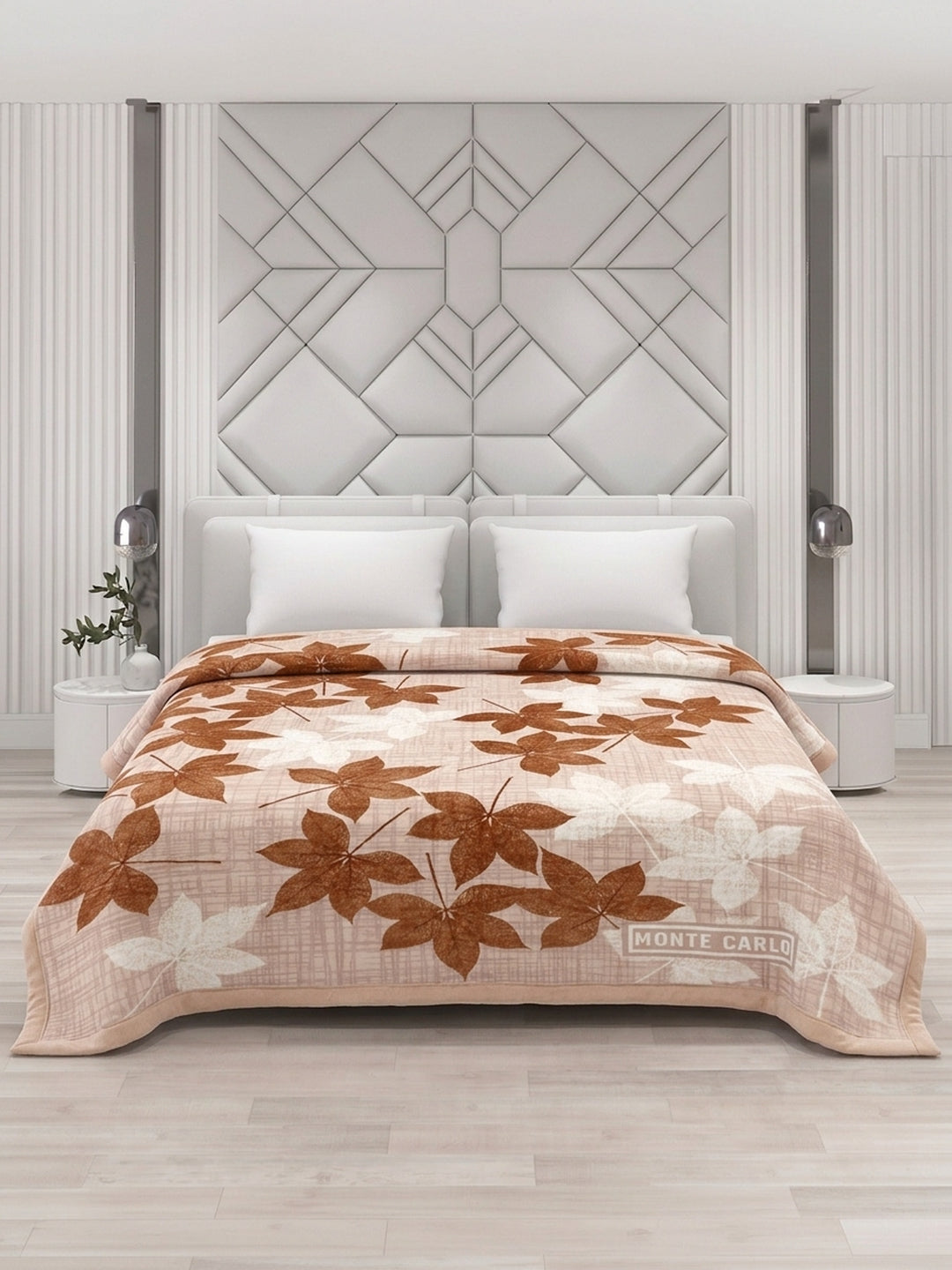 Printed Double Bed 3 Ply 550 GSM Blanket for Winter (Casino Royale), Weight 3 kg