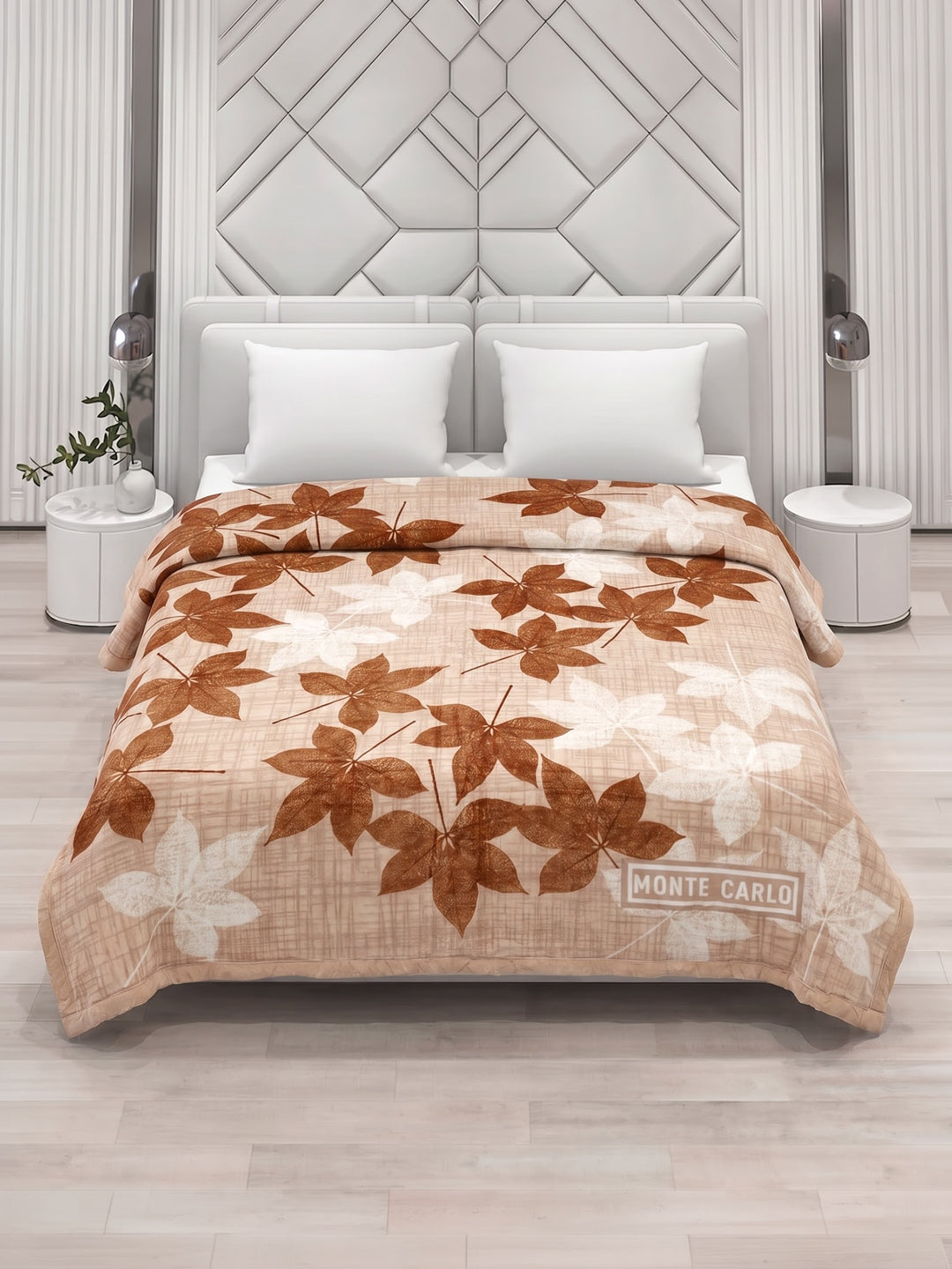 Printed Double Bed 3 Ply 550 GSM Blanket for Winter (Casino Royale), Weight 3 kg