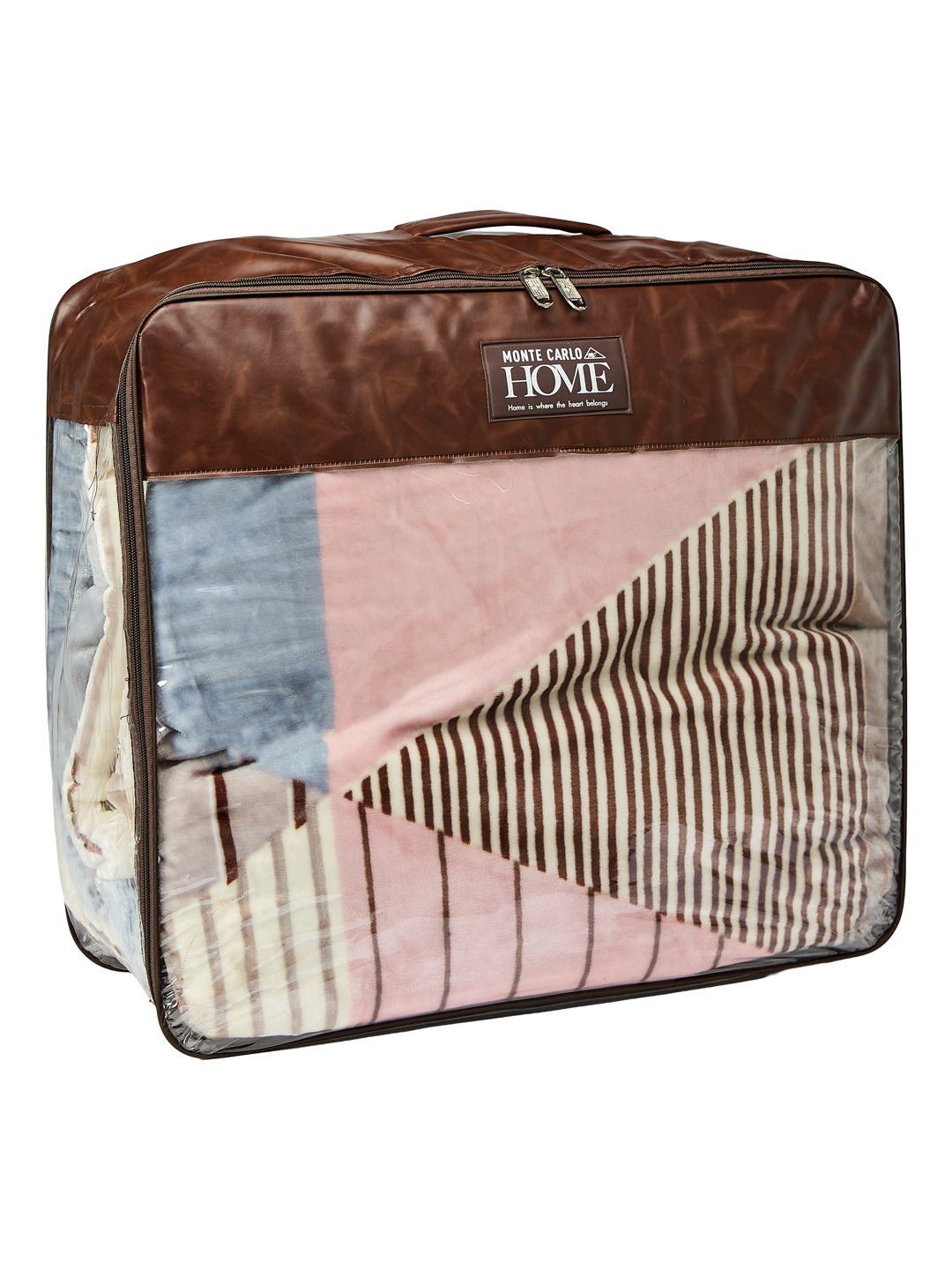 Printed Double Bed 3 Ply 550 GSM Blanket for Winter (Casino Royale), Weight 3 kg