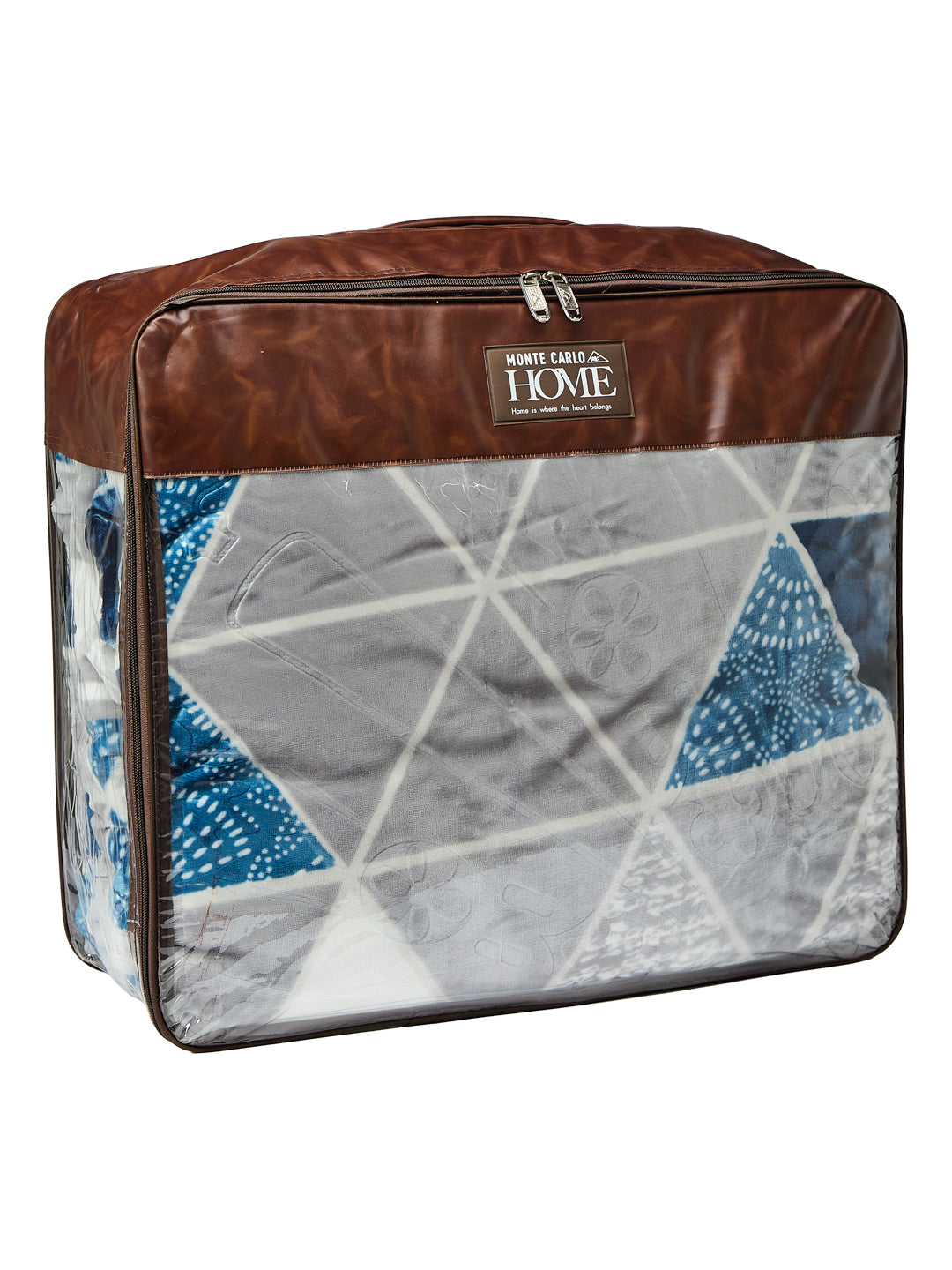 Printed Double Bed 3 Ply 550 GSM Blanket for Winter (Casino Royale), Weight 3 kg