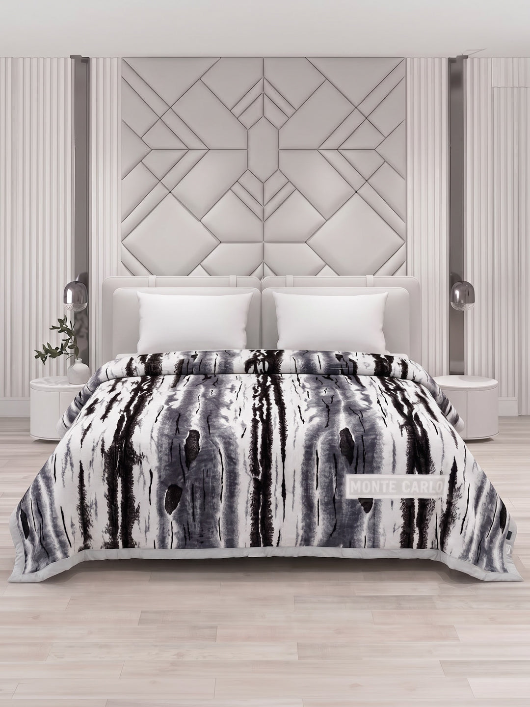 Printed Double Bed 3 Ply 550 GSM Blanket for Winter (Casino Royale), Weight 3 kg