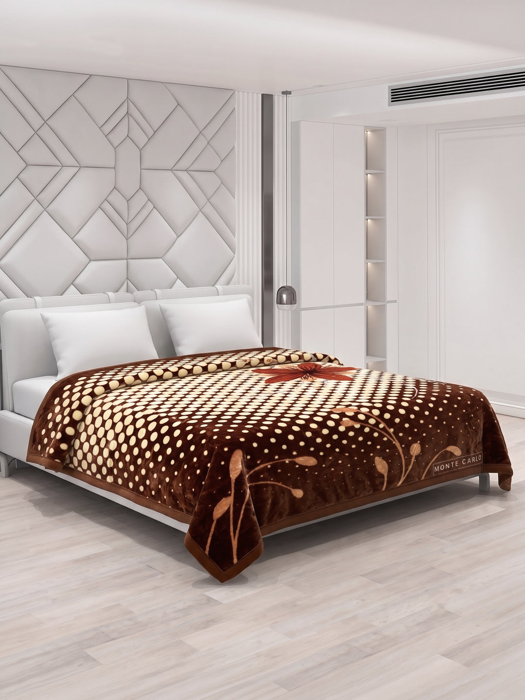 Printed Double Bed 2 Ply 850 GSM Blanket for Winter (Champion), Weight 4.5 kg