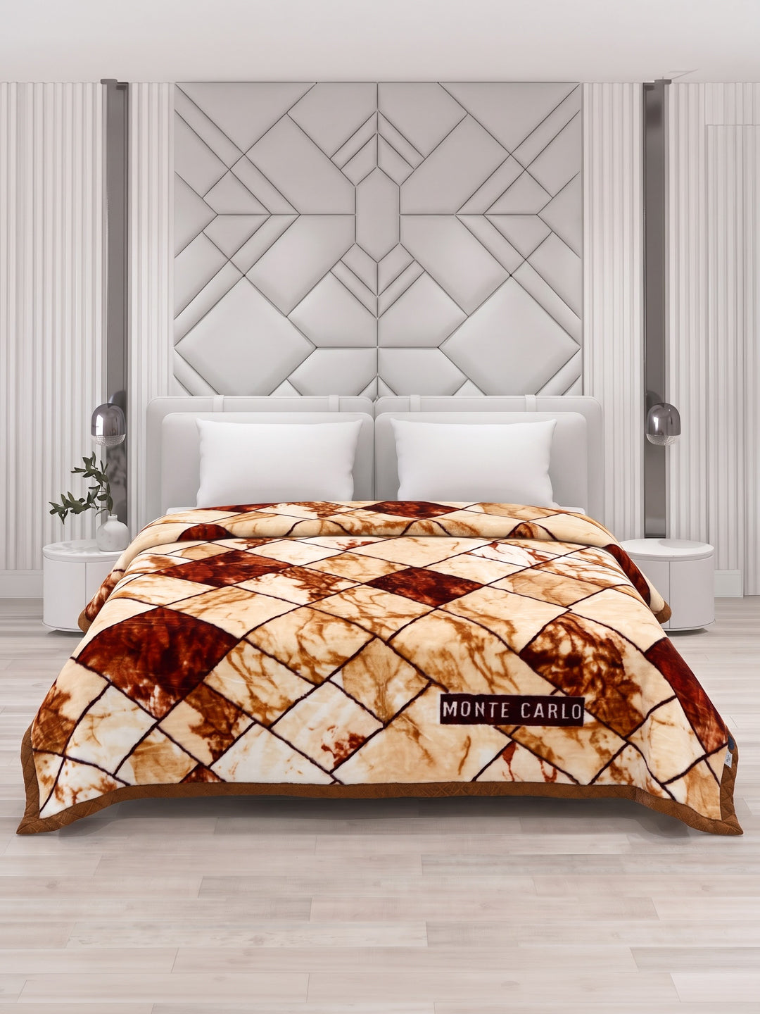 Printed Double Bed 2 Ply 850 GSM Blanket for Winter (Champion), Weight 4.5 kg