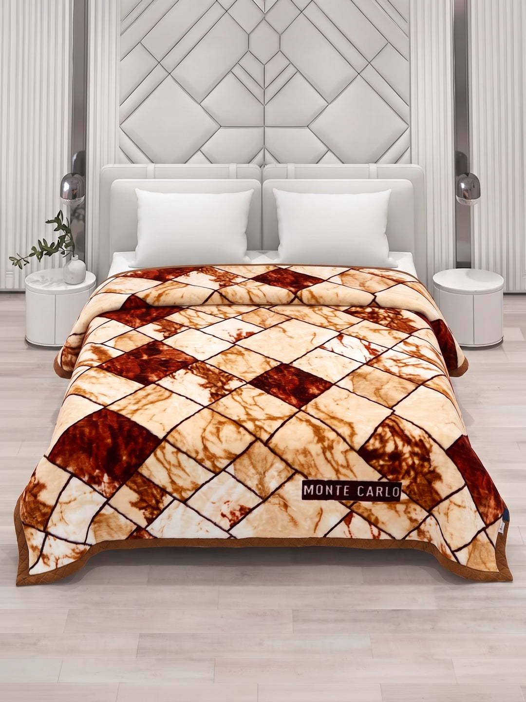 Printed Double Bed 2 Ply 850 GSM Blanket for Winter (Champion), Weight 4.5 kg