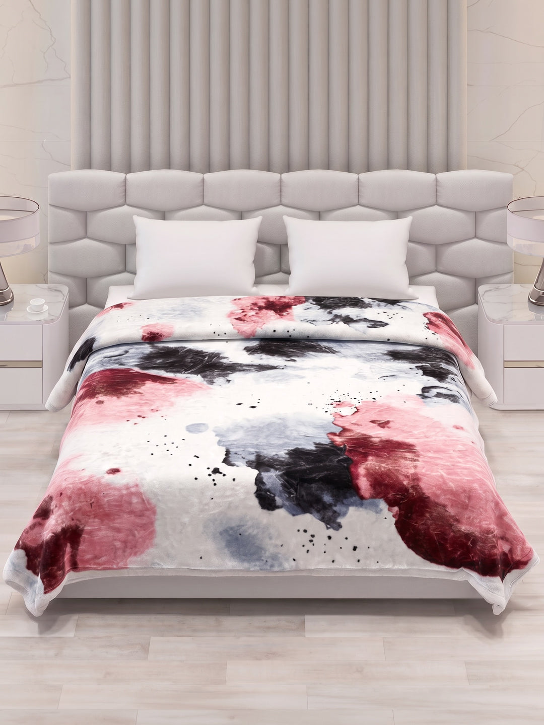 Printed Double Bed 2 Ply 850 GSM Blanket for Winter (Champion), Weight 4.5 kg