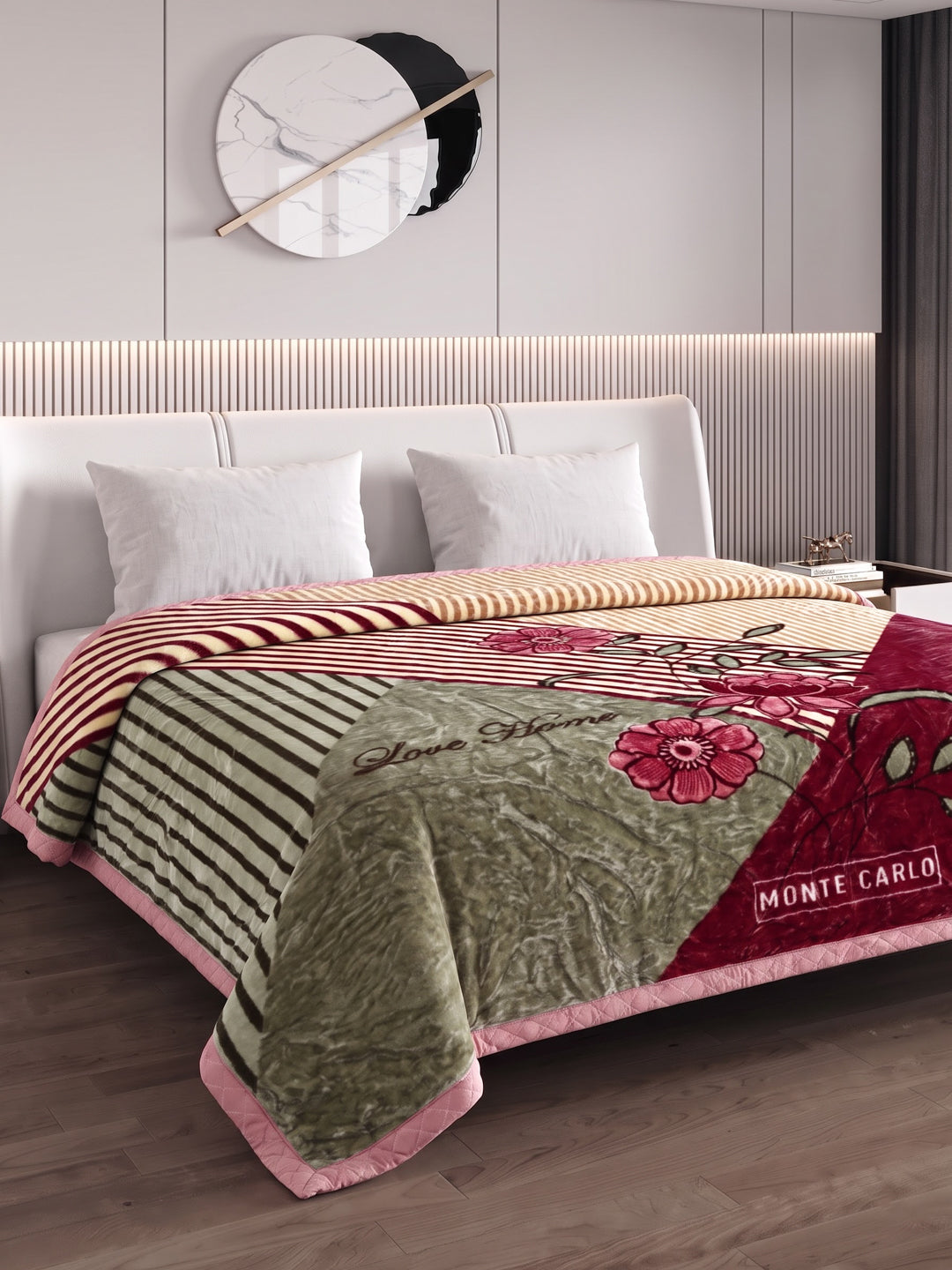 Printed Double Bed 2 Ply 850 GSM Blanket for Winter (Champion), Weight 4.5 kg