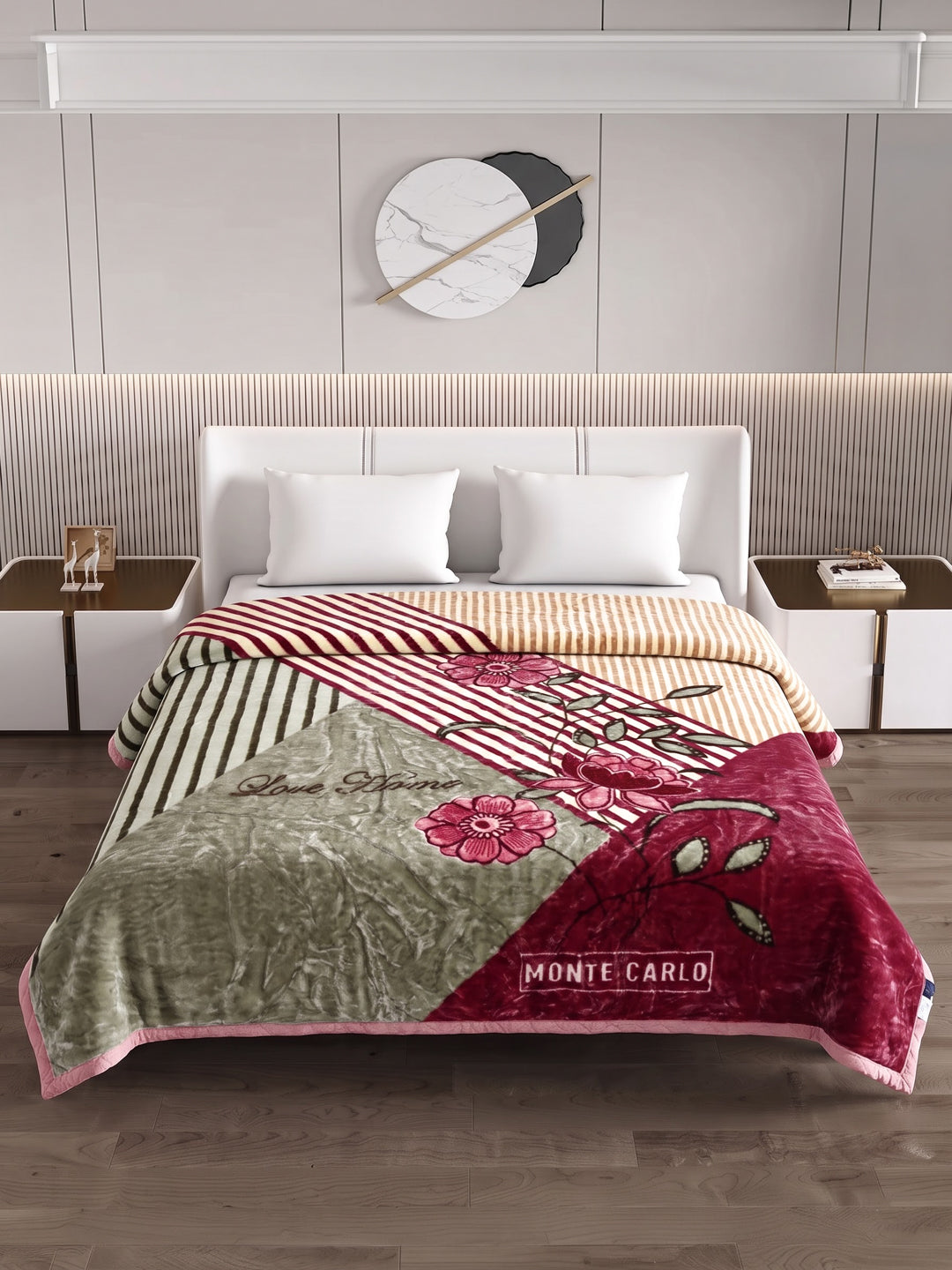Printed Double Bed 2 Ply 850 GSM Blanket for Winter (Champion), Weight 4.5 kg