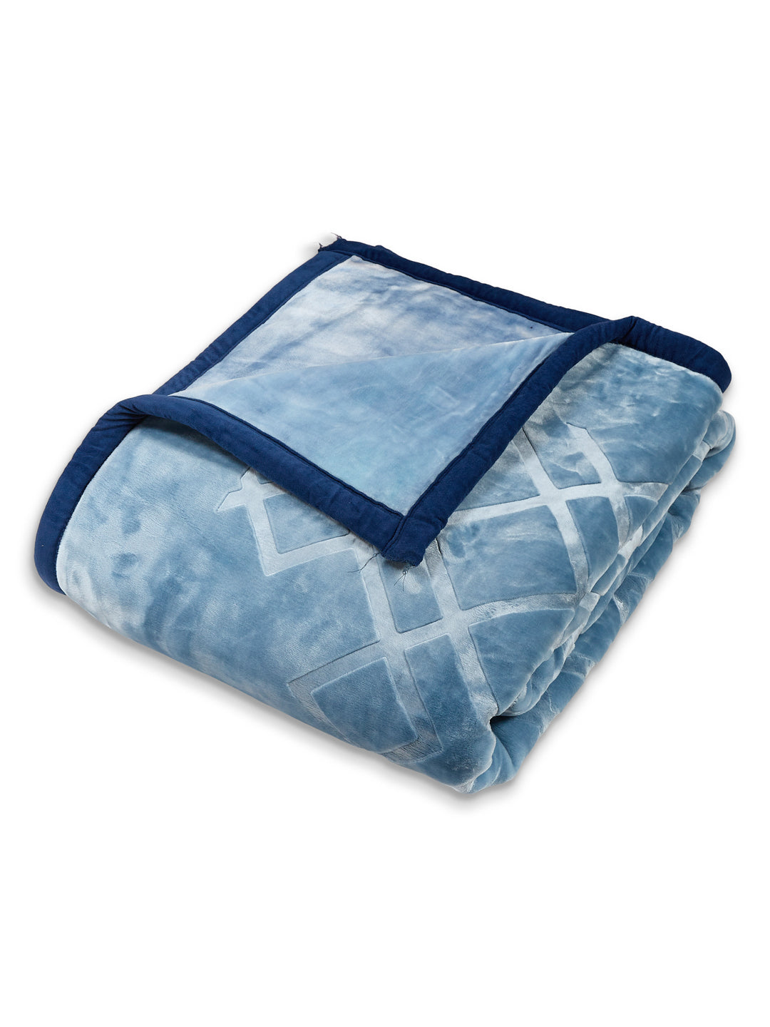 Printed Double Bed 2 Ply 850 GSM Blanket for Winter (Crystal), Weight 4.5 kg