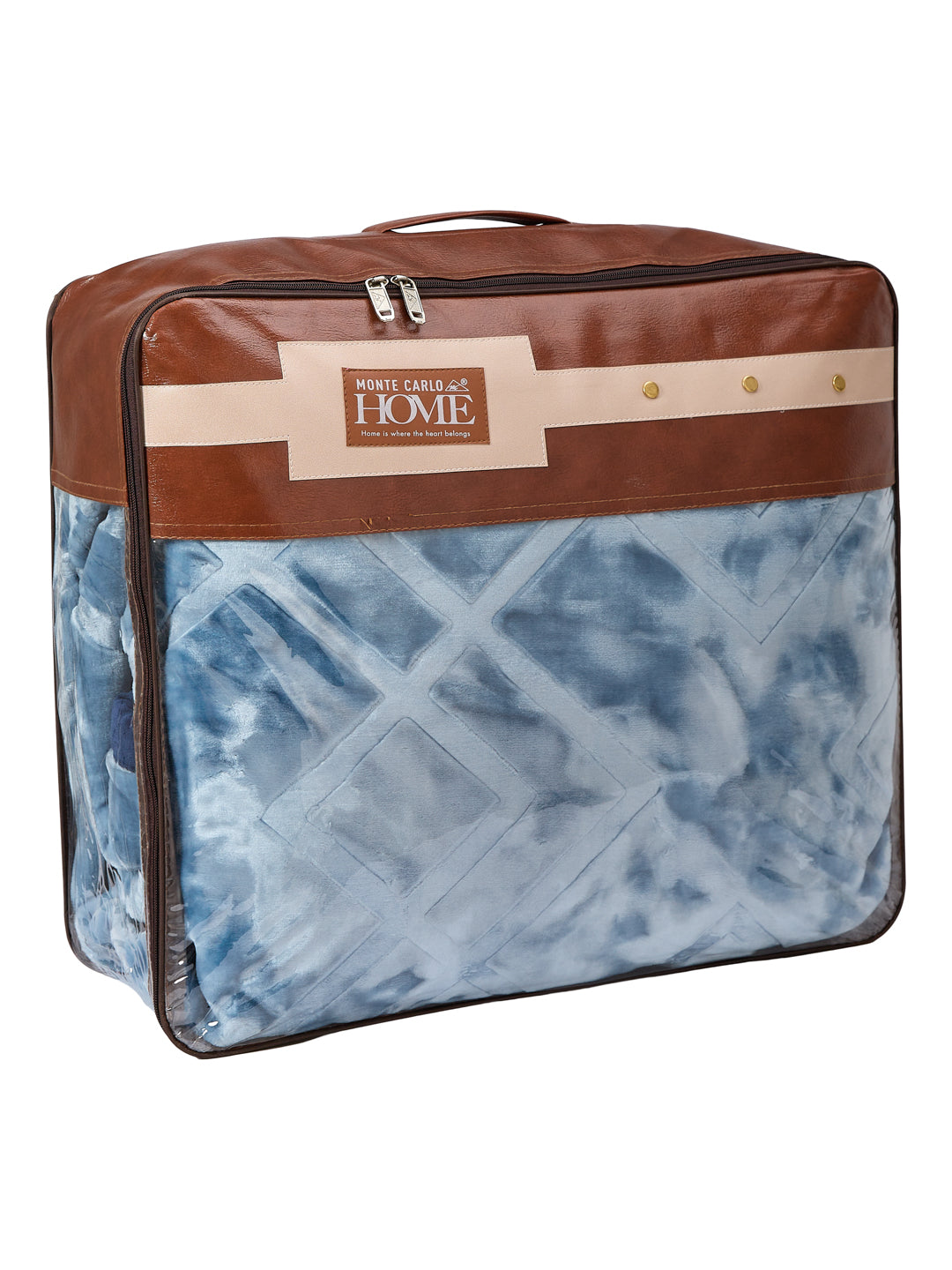 Printed Double Bed 2 Ply 850 GSM Blanket for Winter (Crystal), Weight 4.5 kg