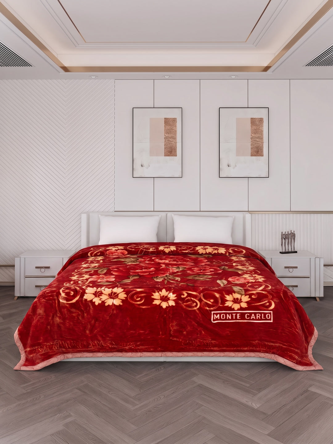 Printed Double Bed 2 Ply 850 GSM Blanket for Winter (Dabang), Weight 4.5 kg
