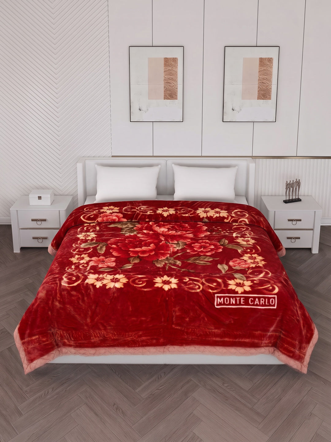Printed Double Bed 2 Ply 850 GSM Blanket for Winter (Dabang), Weight 4.5 kg