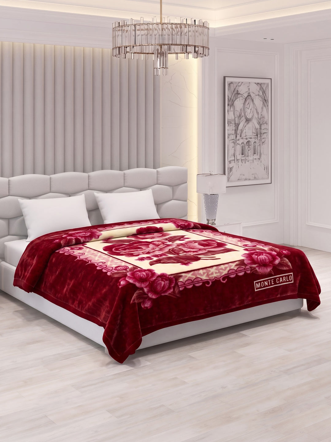 Printed Double Bed 2 Ply 850 GSM Blanket for Winter (Dabang), Weight 4.5 kg