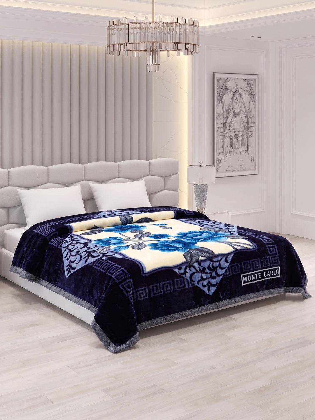 Printed Double Bed 2 Ply 850 GSM Blanket for Winter (Dabang), Weight 4.5 kg