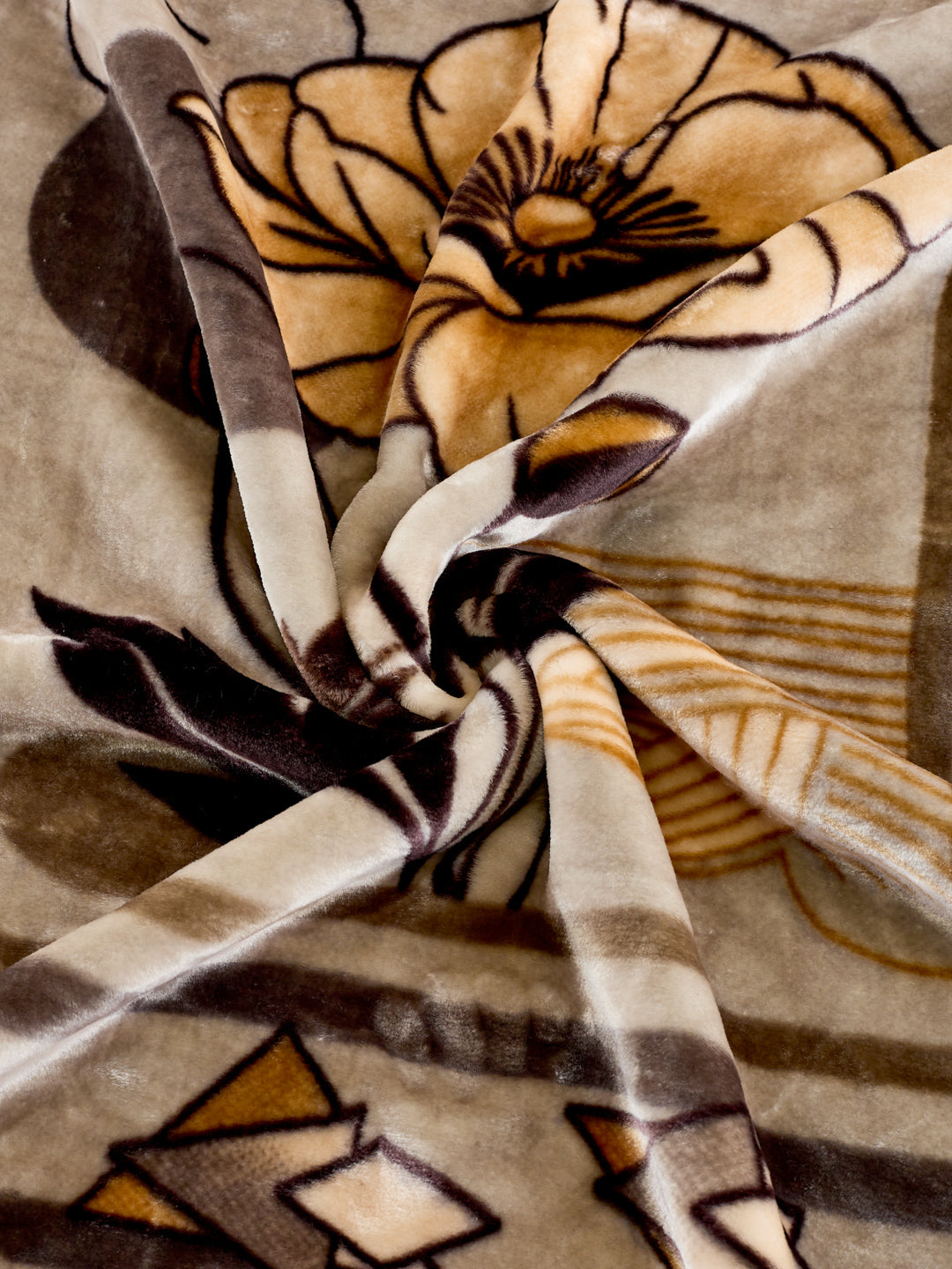Printed Double Bed 1 Ply 600 GSM Blanket for Winter (Denny), Weight 3.2 kg