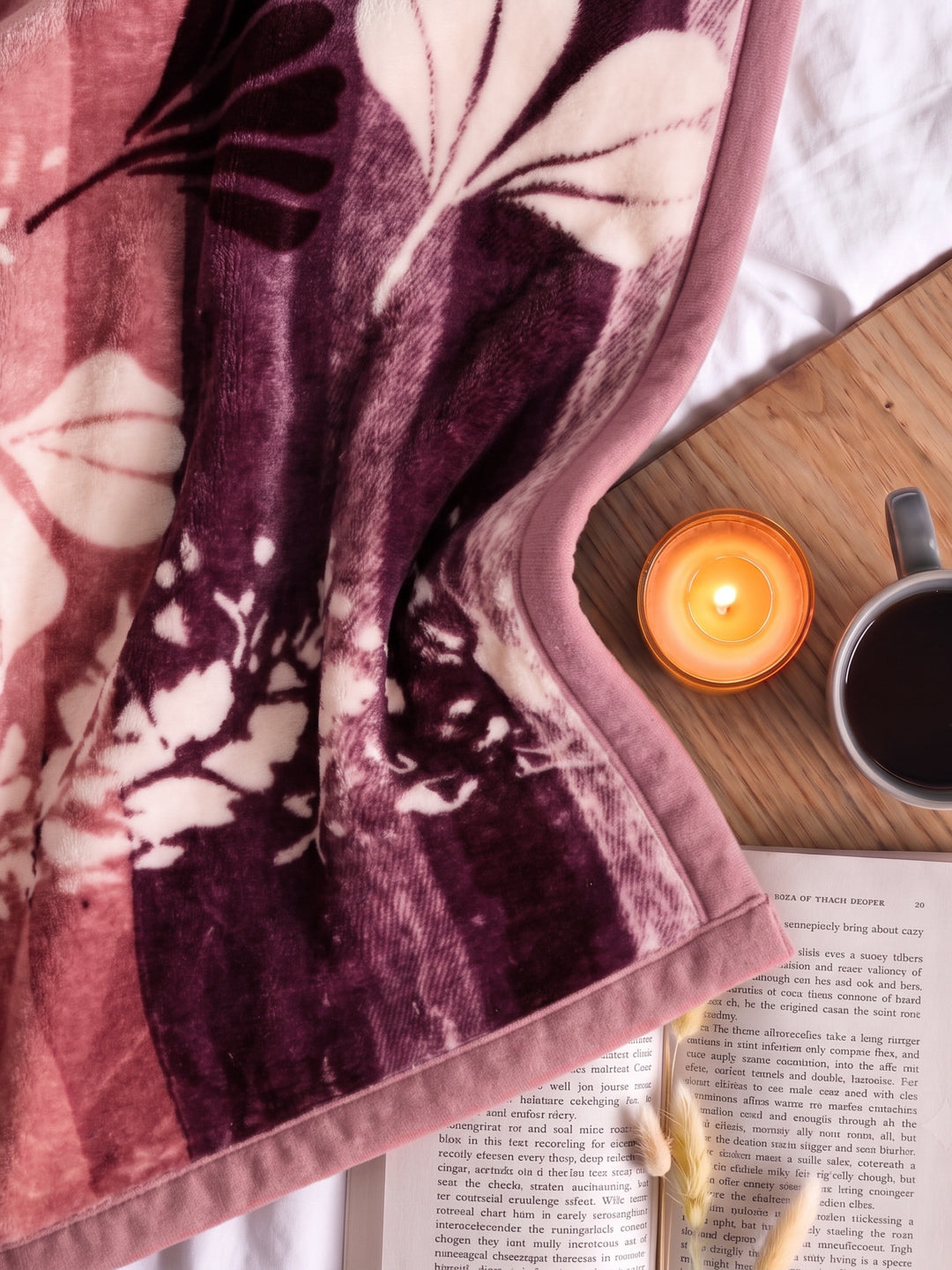 Printed Double Bed 1 Ply 600 GSM Blanket for Winter (Denny), Weight 3.2 kg