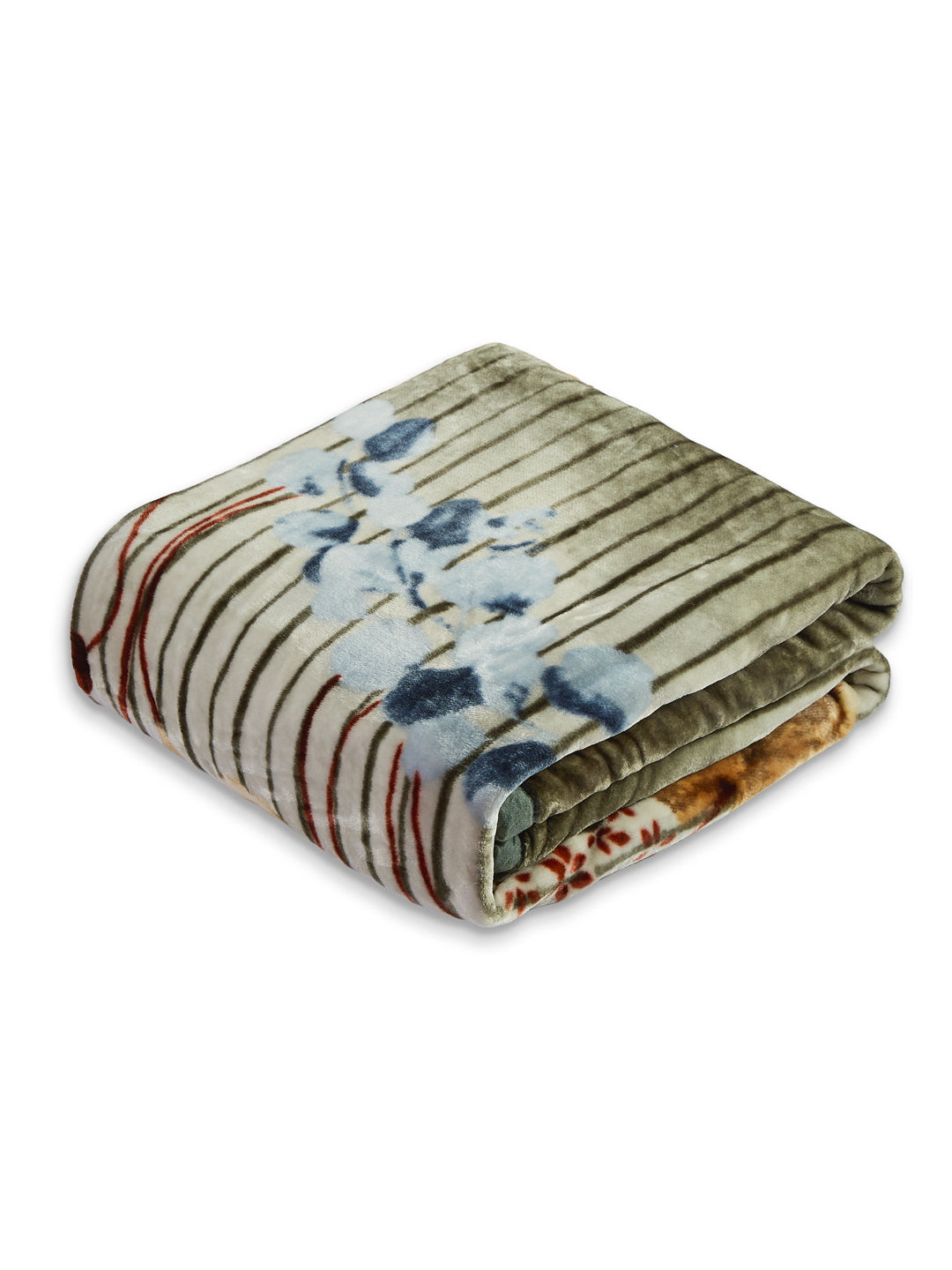 Printed Double Bed 1 Ply 600 GSM Blanket for Winter (Denny), Weight 3.2 kg