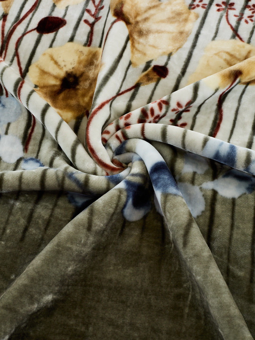 Printed Double Bed 1 Ply 600 GSM Blanket for Winter (Denny), Weight 3.2 kg
