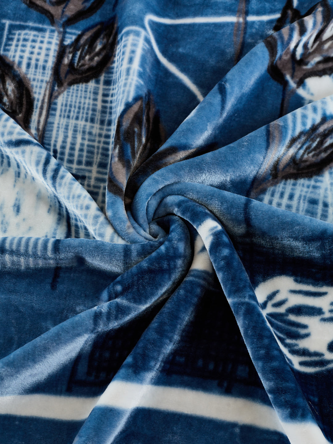 Printed Double Bed 1 Ply 600 GSM Blanket for Winter (Denny), Weight 3.2 kg