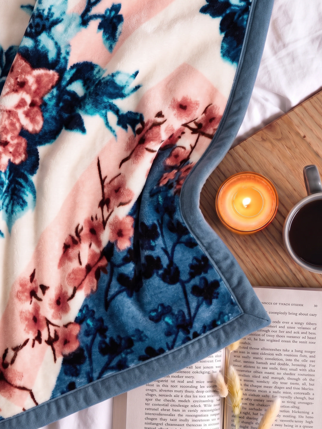 Printed Double Bed 1 Ply 600 GSM Blanket for Winter (Denny), Weight 3.2 kg