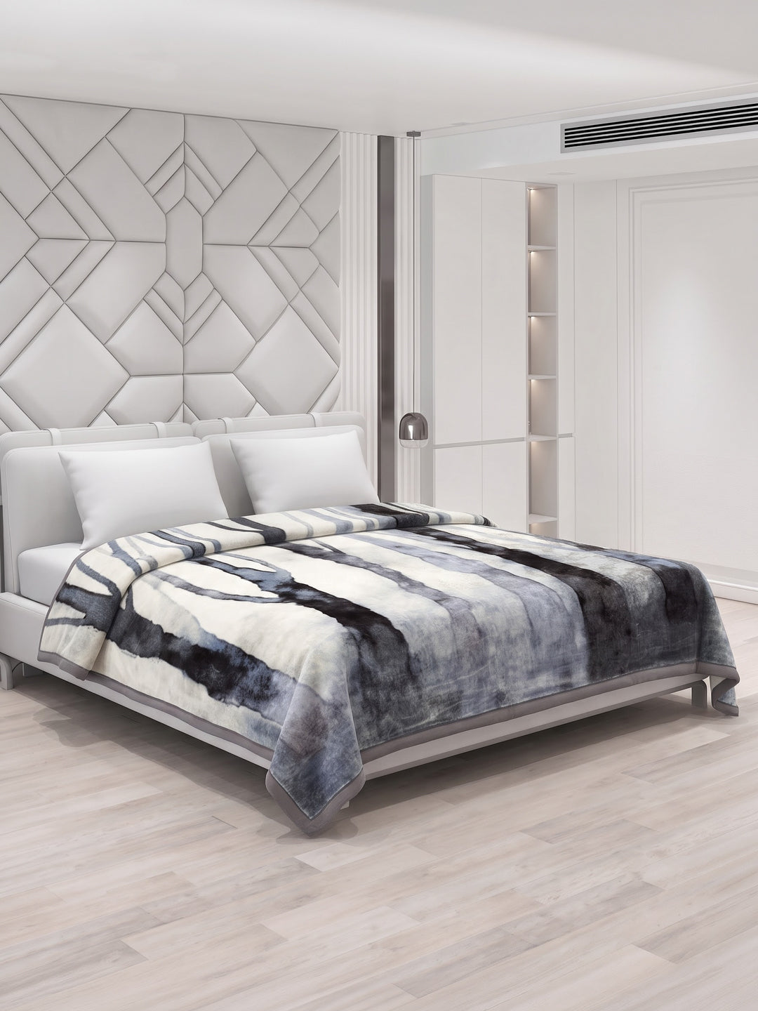 Printed Double Bed 2 Ply 1150 GSM Blanket for Winter (Edenberg), Weight 6.1 kg