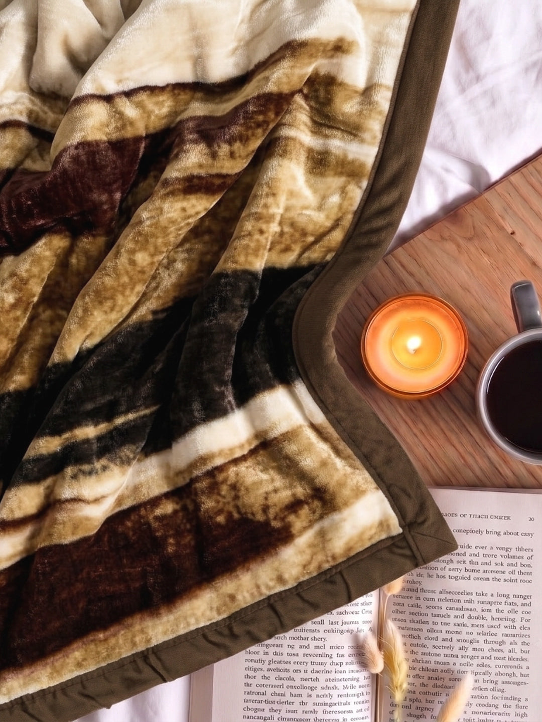 Printed Double Bed 2 Ply 1150 GSM Blanket for Winter (Edenberg), Weight 6.1 kg