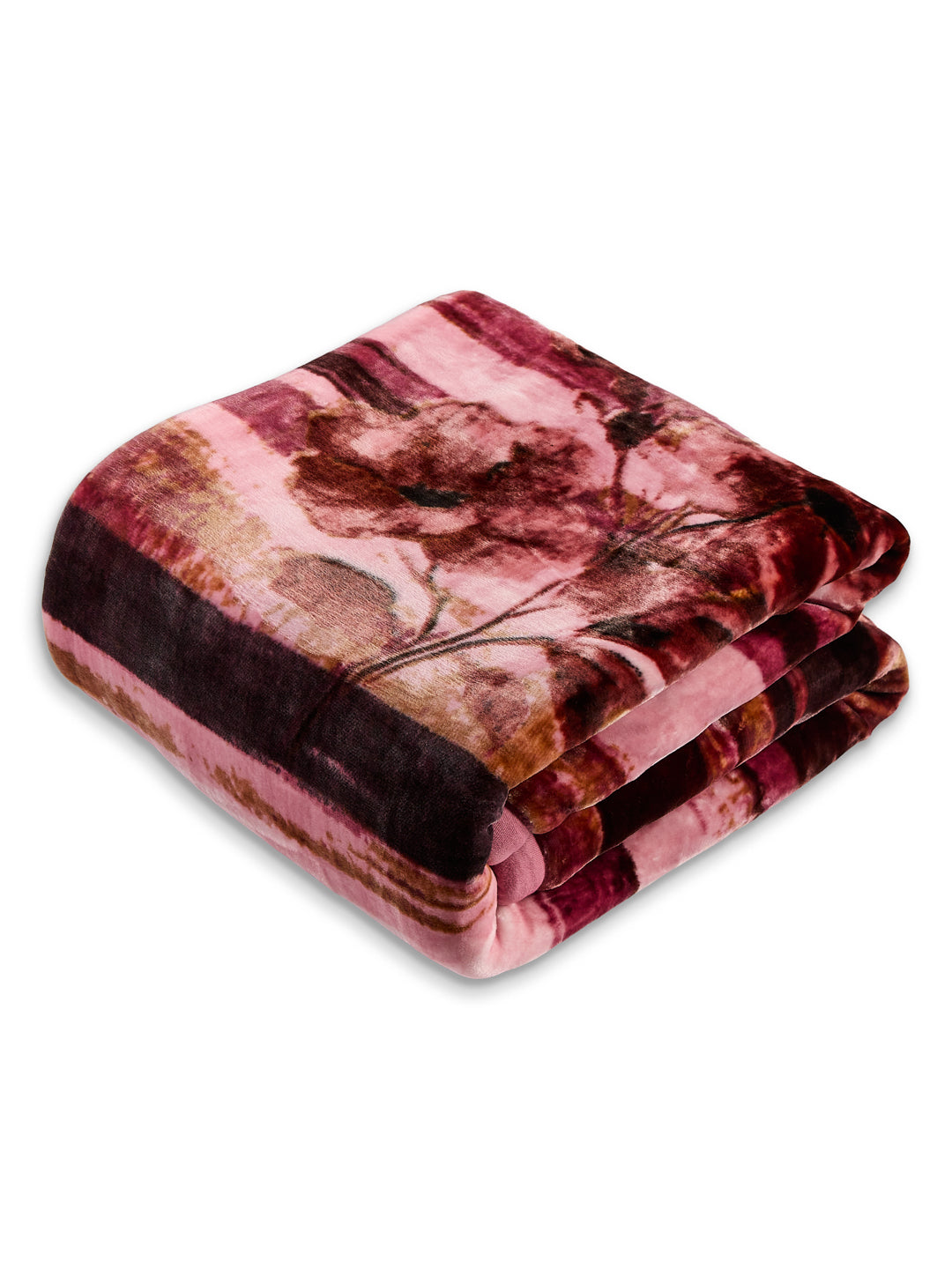 Printed Double Bed 2 Ply 1150 GSM Blanket for Winter (Edenberg), Weight 6.1 kg