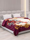 Floral Print Double Bed 2 Ply 1050 GSM Blanket for Winter (Emilia), Weight 5.5 kg