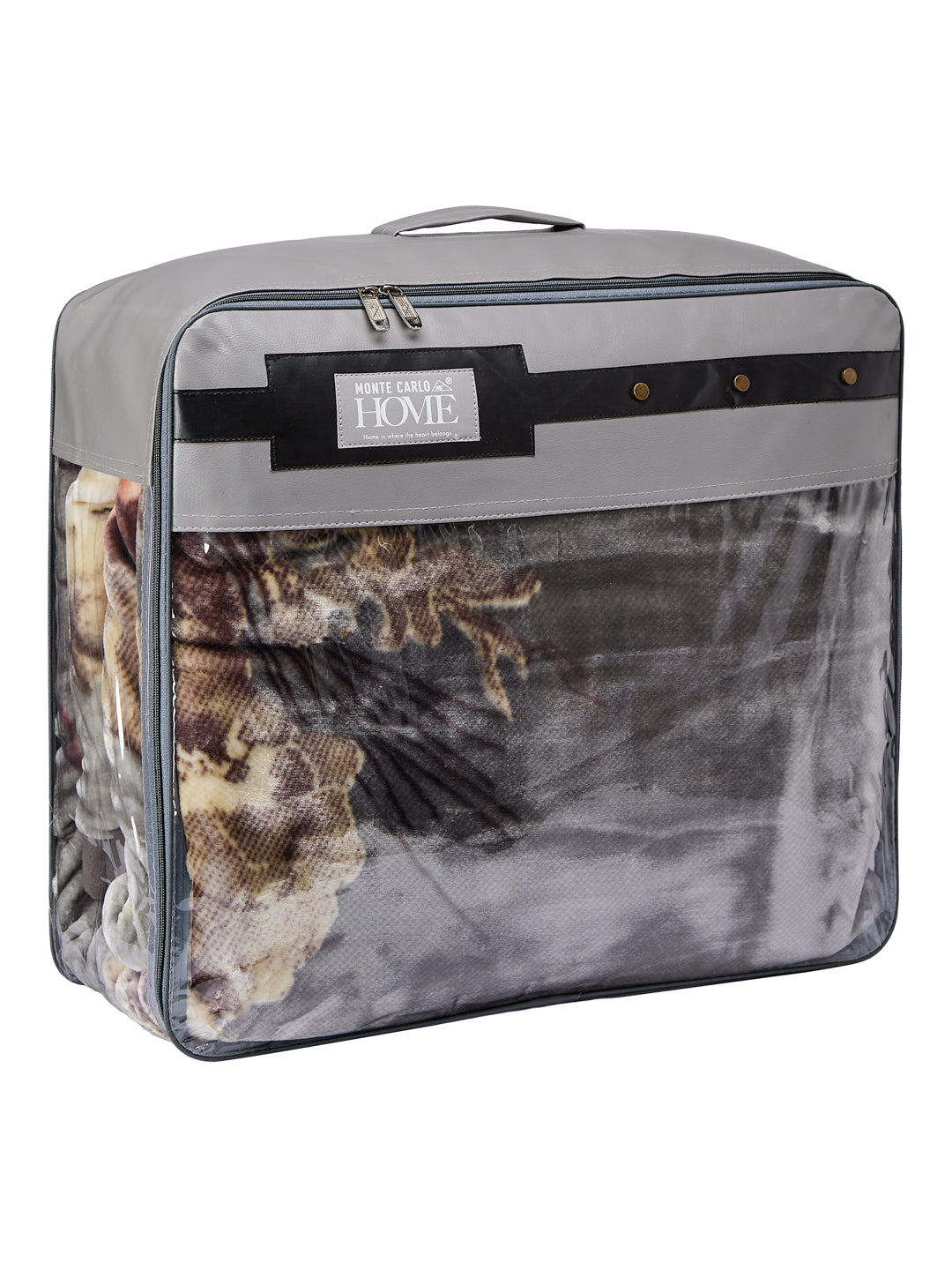 Floral Print Double Bed 2 Ply 1050 GSM Blanket for Winter (Emilia), Weight 5.5 kg