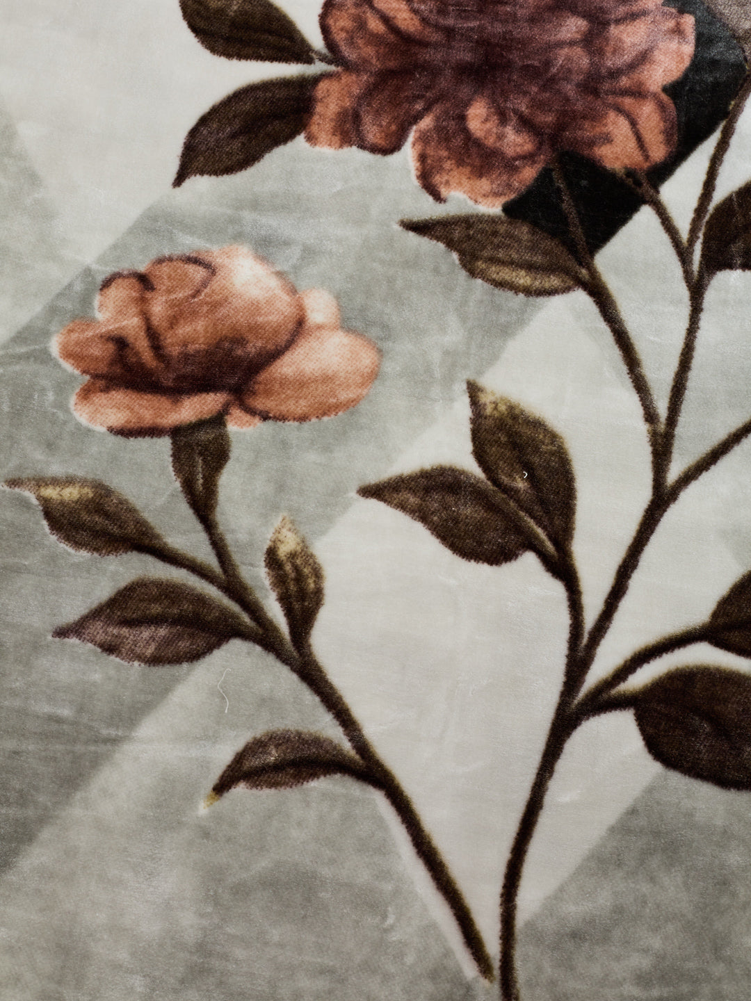 Floral Print Double Bed 2 Ply 1050 GSM Blanket for Winter (Emilia), Weight 5.5 kg
