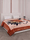 Floral Print Double Bed 2 Ply 1050 GSM Blanket for Winter (Emilia), Weight 5.5 kg