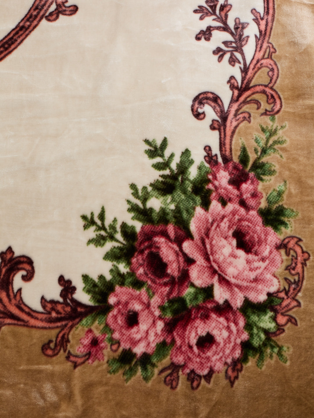 Floral Print Double Bed 2 Ply 1050 GSM Blanket for Winter (Emilia), Weight 5.5 kg