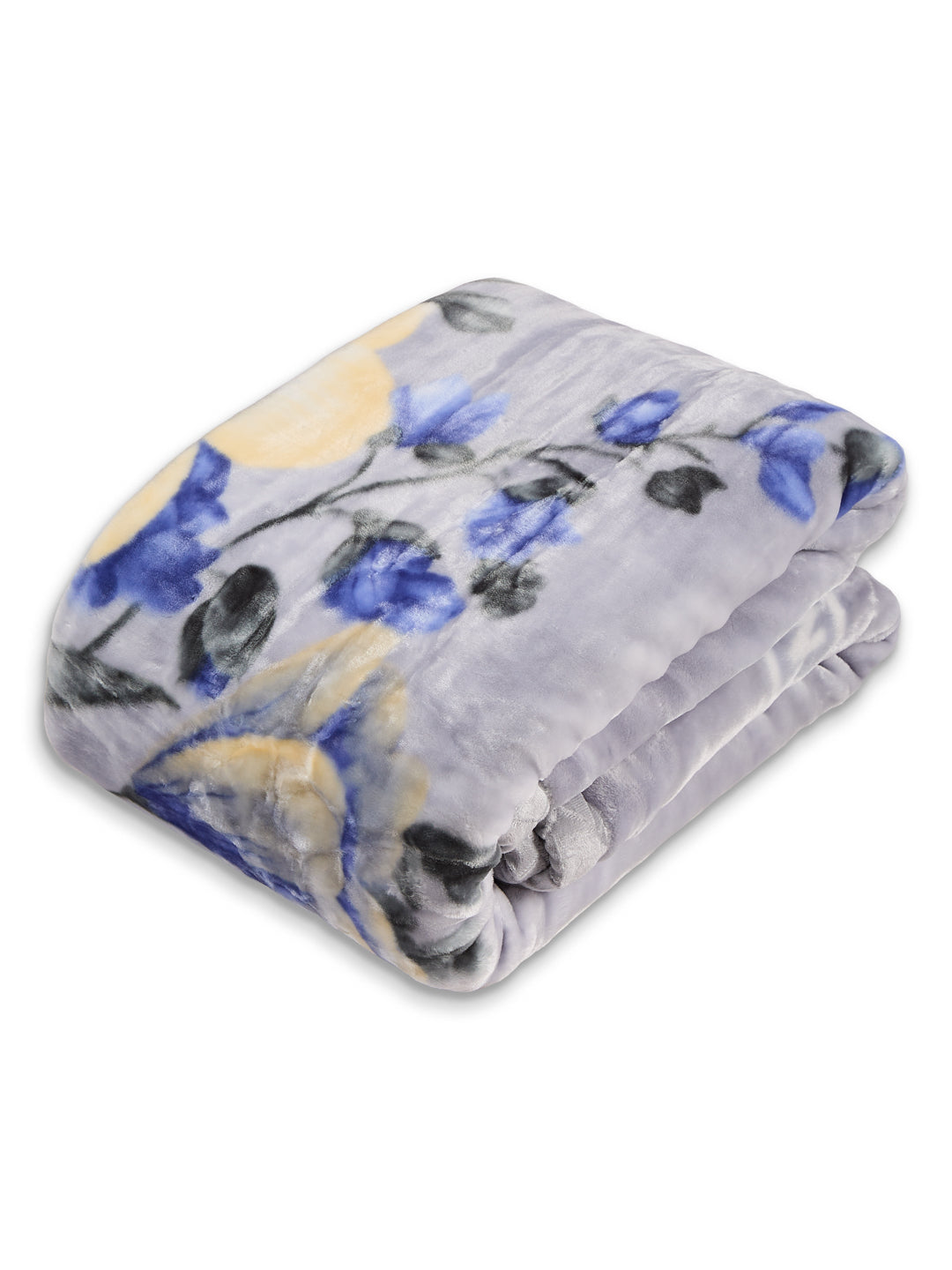 Floral Print Double Bed 2 Ply 850 GSM Blanket for Winter (Galaxy), Weight 3 kg