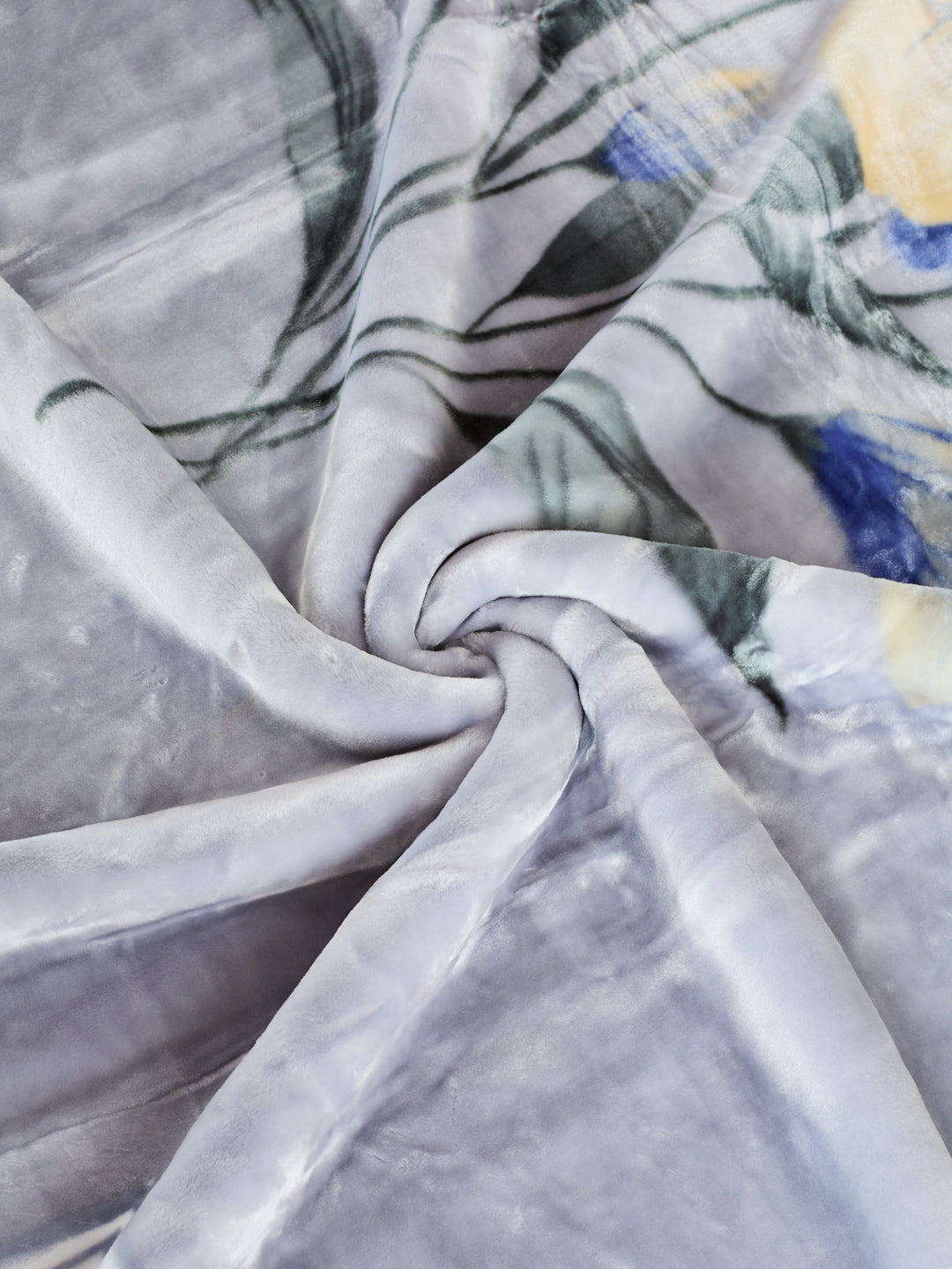 Floral Print Double Bed 2 Ply 850 GSM Blanket for Winter (Galaxy), Weight 3 kg