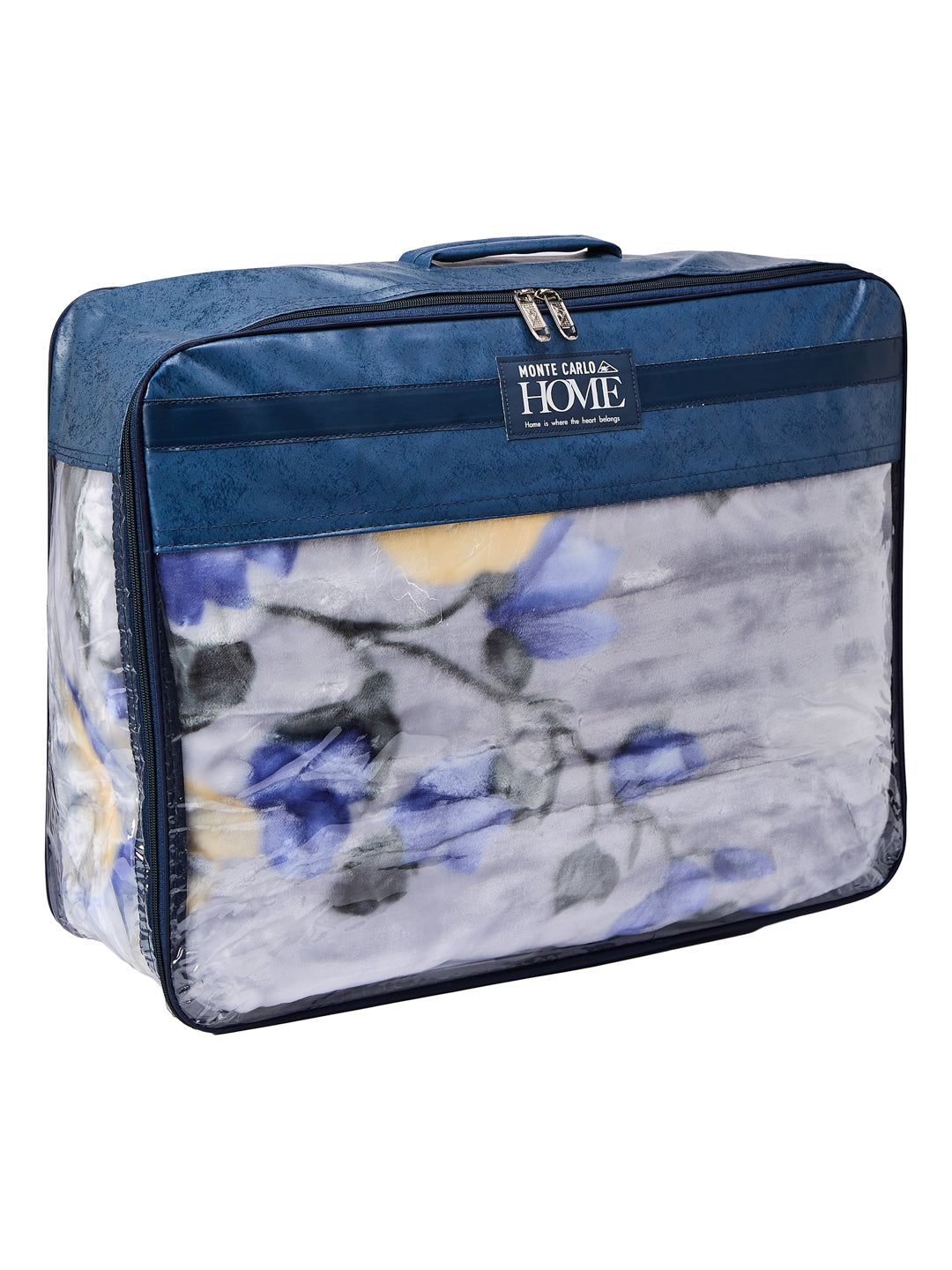 Floral Print Double Bed 2 Ply 850 GSM Blanket for Winter (Galaxy), Weight 3 kg