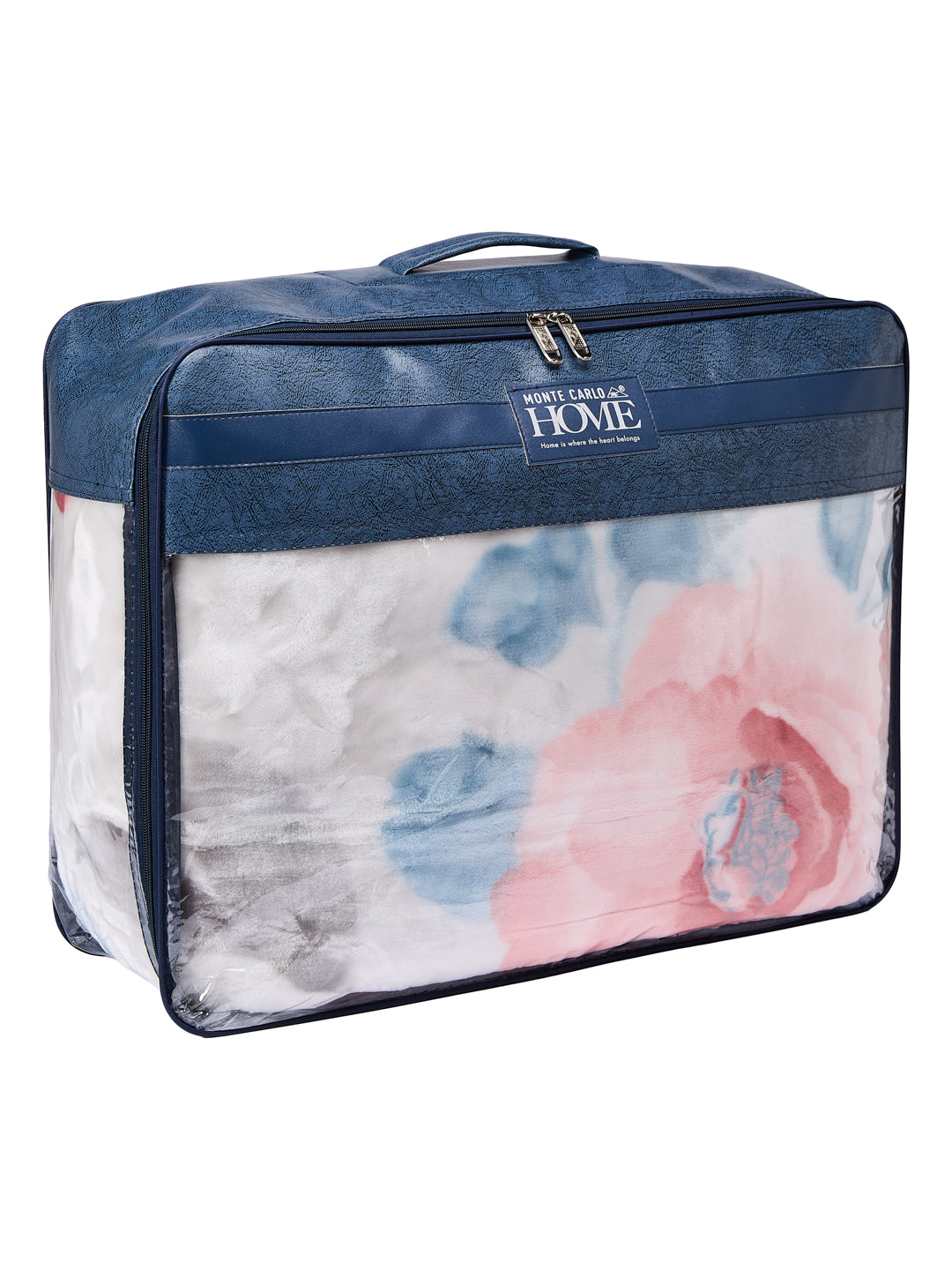 Floral Print Double Bed 2 Ply 850 GSM Blanket for Winter (Galaxy), Weight 3 kg