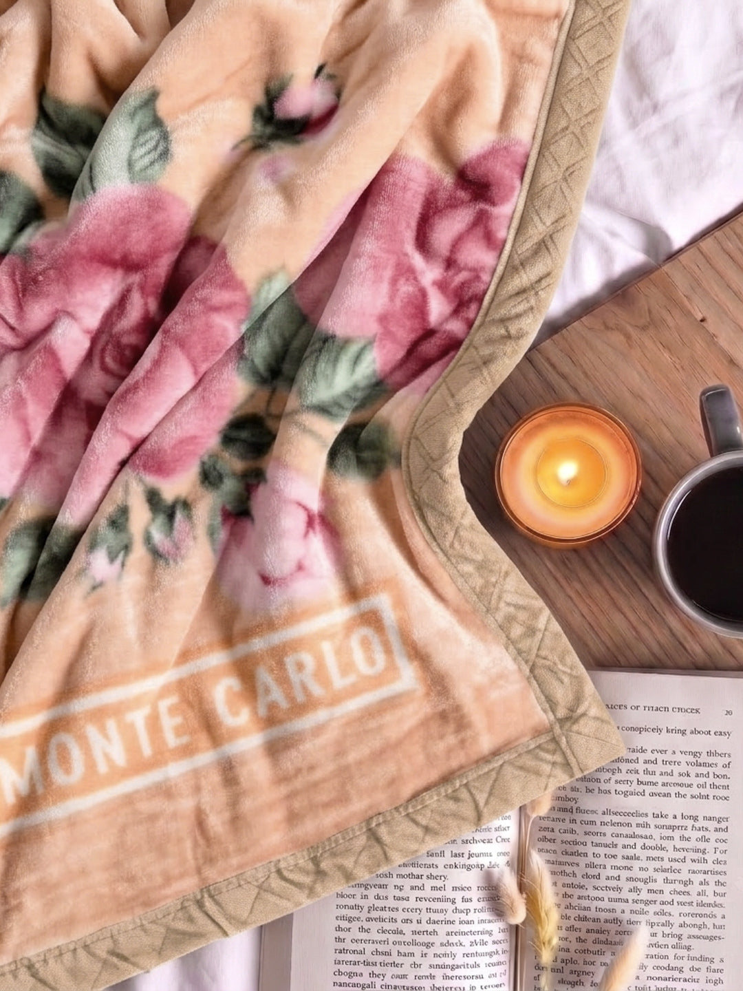 Floral Print Double Bed 2 Ply 850 GSM Blanket for Winter (Galaxy), Weight 3 kg