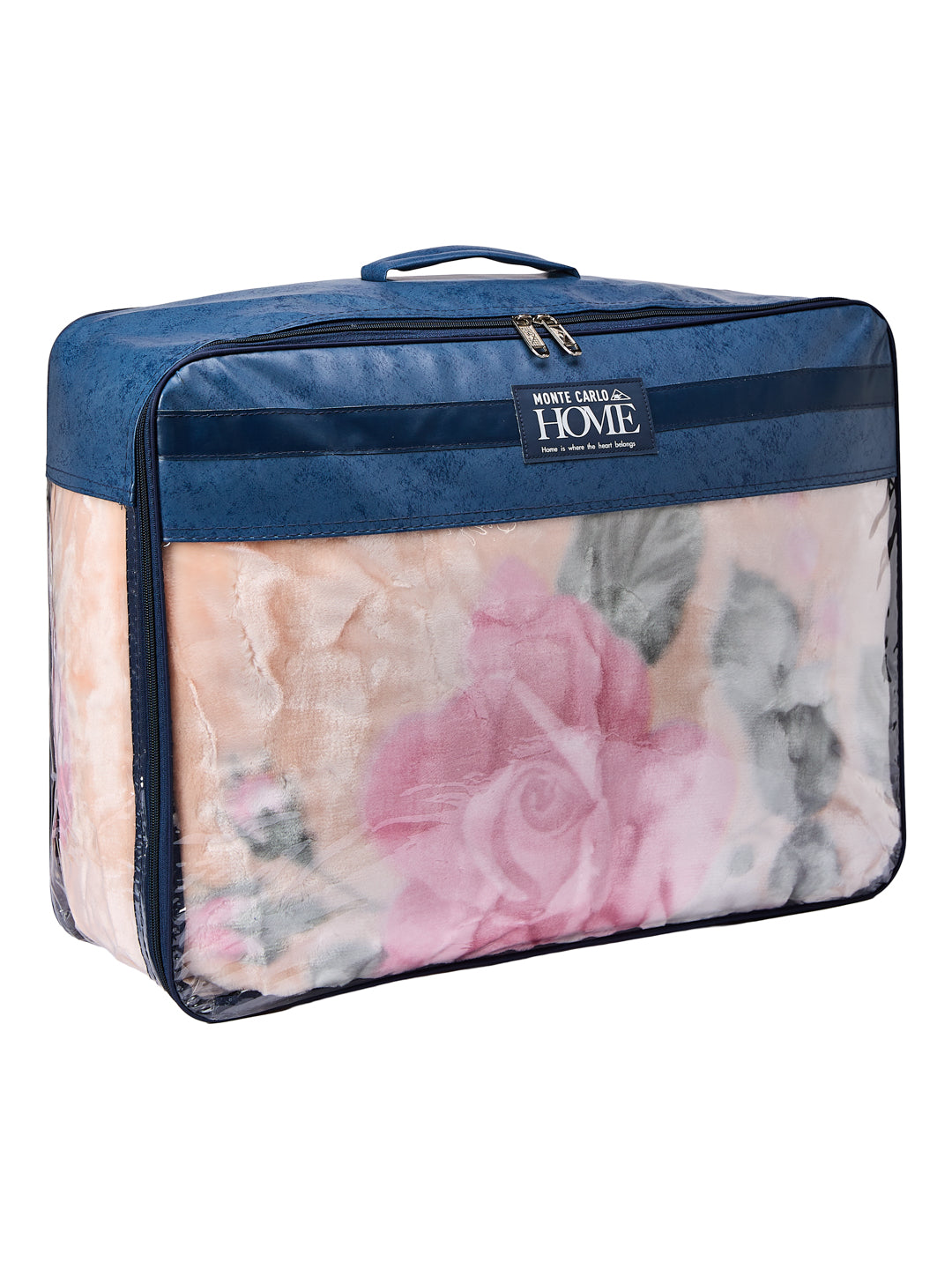Floral Print Double Bed 2 Ply 850 GSM Blanket for Winter (Galaxy), Weight 3 kg
